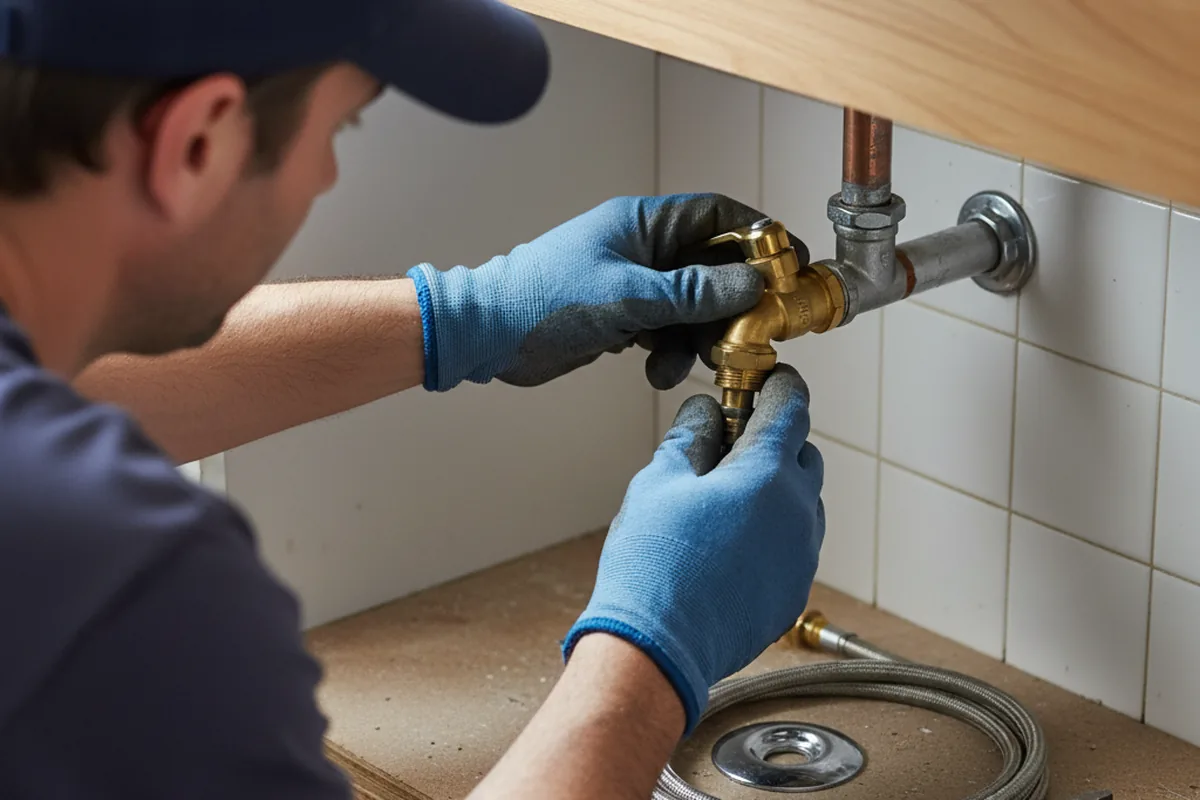 Shutoff valve and fitting work during Well Pump Repair in Springfield